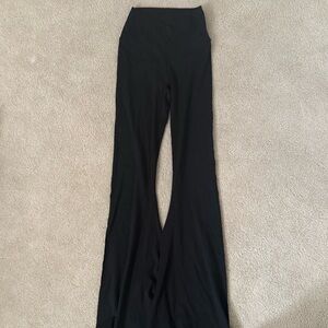 aerie Black OFFLINE High-Rise flair pants